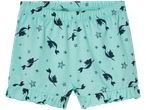 Girls' shorts featuring mermaid and starfish print.