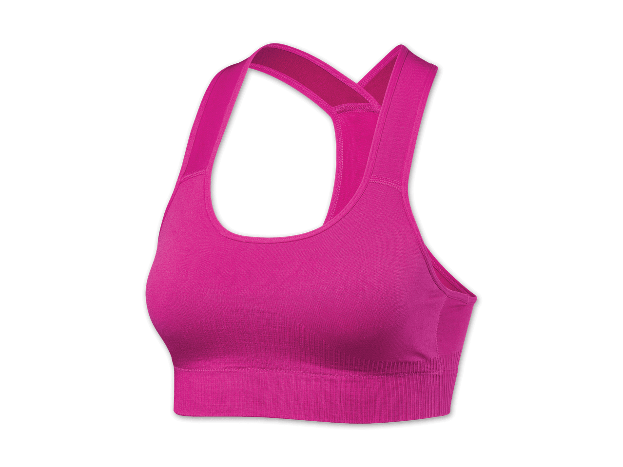 Pinker Sport-BH mit gekreuzten Trägern