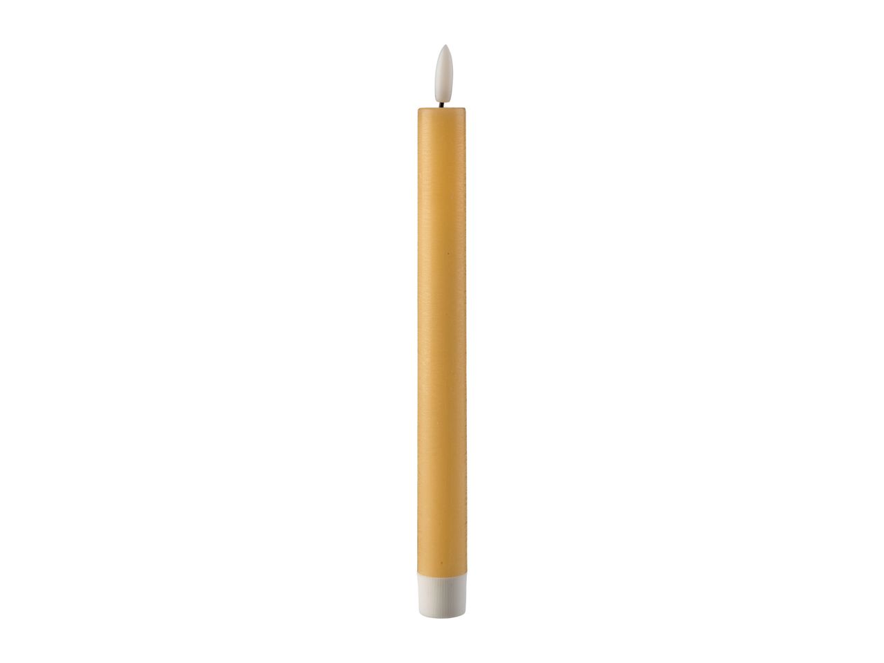 Go to full screen view: Livarno Home LED Real Wax Candles - 2 Pack - Yellow - Image 3
