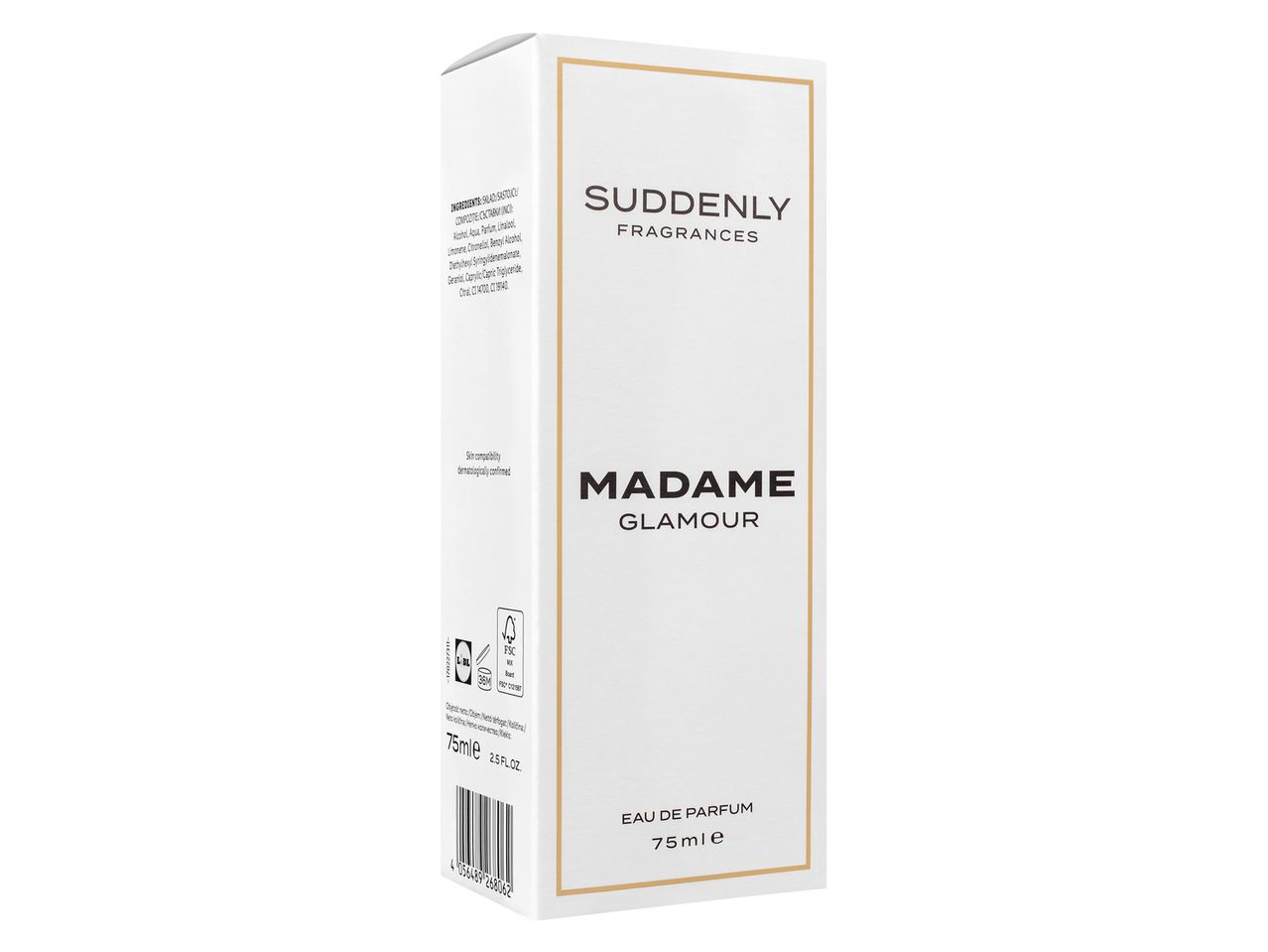 Suddenly Fragrances Madame Glamour parfümös üveg.