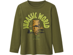 Zelena majica dugih rukava s printom Jurassic World T. REX