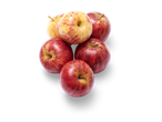 Rode en geel-rode appels.
