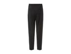 Black women's trousers with an elastic waistband and pockets.