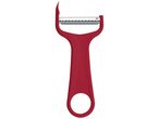 Sbucciapatate rosso ergonomico con lama