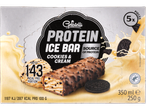 Batoane proteice Gelatelli cu aromă de biscuiți și cremă.