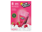 8 Sun Lolly frambozen ijslolly's voor thuis invriezen.