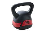 Black and red 10kg Crivit kettlebell