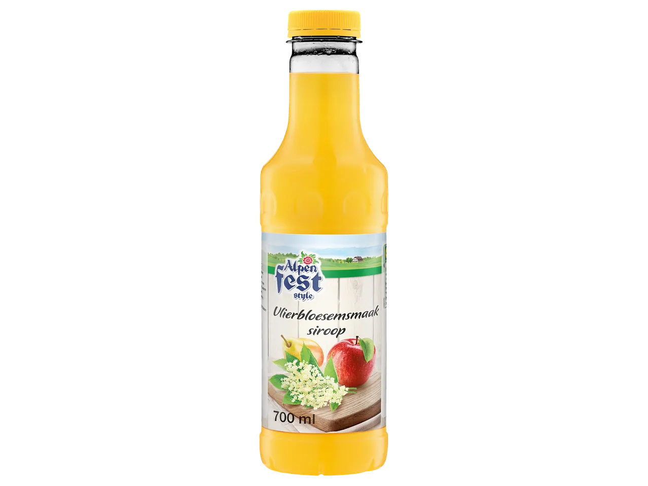Alpen Fest 700ml vlierbloesem, appel & peer siroop.