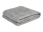 Grey folded weighted blanket