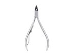 Silver metal cuticle nippers with a spring mechanism