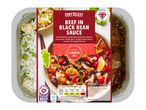 Chef Select: Beef in black bean sauce with egg fried rice.