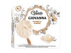 Gelatelli Giovanna: 4 coconut & almond ice cream bars in white chocolate.