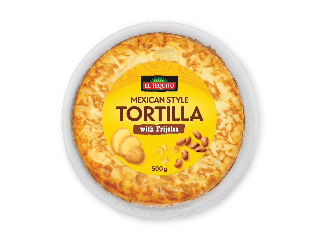 El Tequito mexicansk tortilla med bønner.
