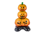 LIVARNO home Halloween Foil Balloon featuring a stack of three pumpkin faces