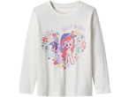 Bijela majica dugih rukava s likovima My Little Pony i natpisom „BEST BUDS“