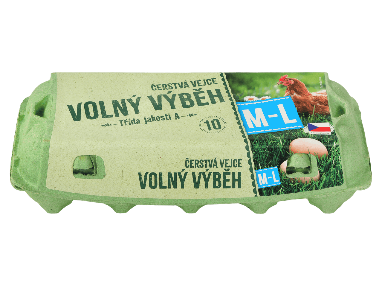 Vejce M-L 10 ks volný výběh