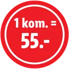 f 1 kom. = 55.-