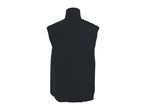Men's black sleeveless vest, back view