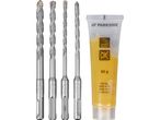 Parkside drill bits and lubricating grease.