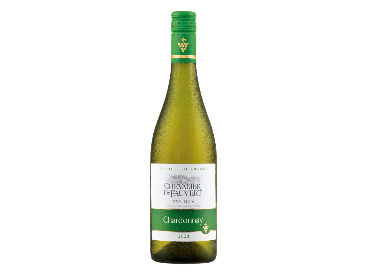 Chevalier De Fauvert Pays d'Oc Chardonnay 2020 bottle.