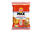 Zak chips met Holland-Style Patatje Mayo-Pinda smaak, Nutri-Score D, en FIFA World Cup 26 sponsorlogo.