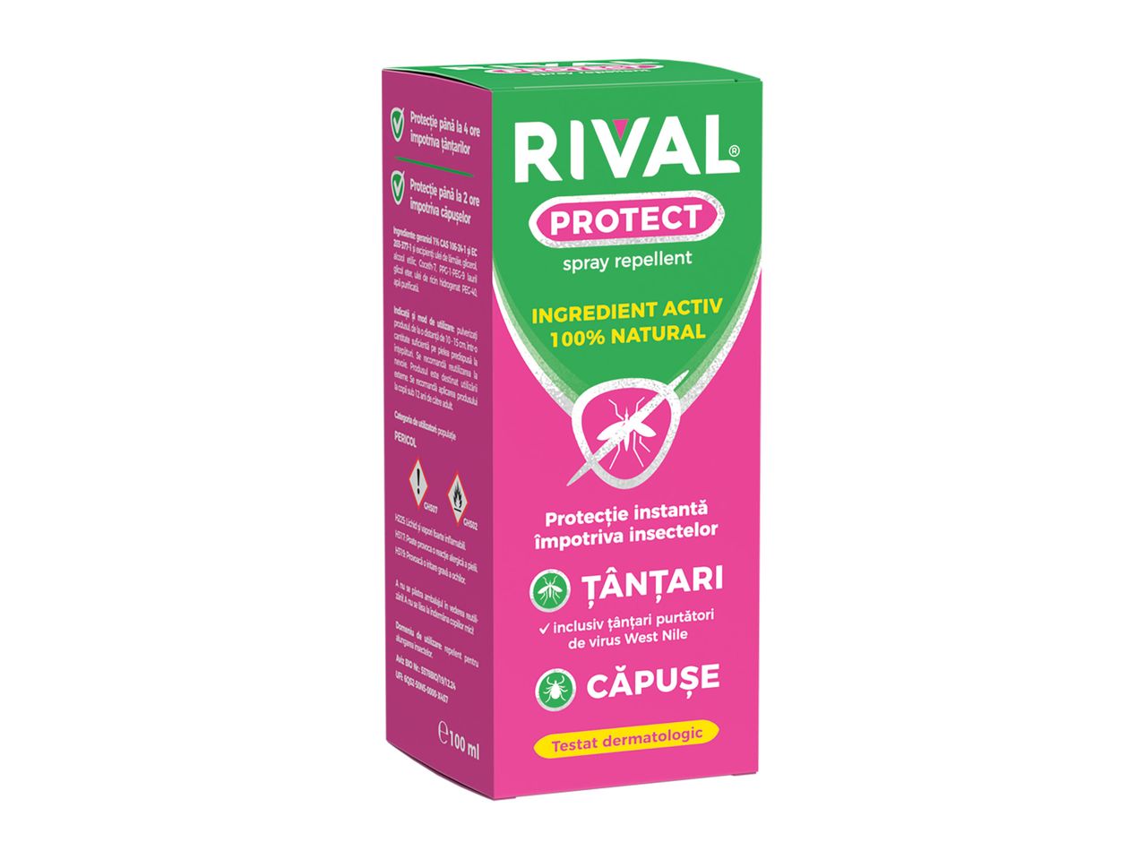 Spray anti-insecte Rival Protect pentru copii.
