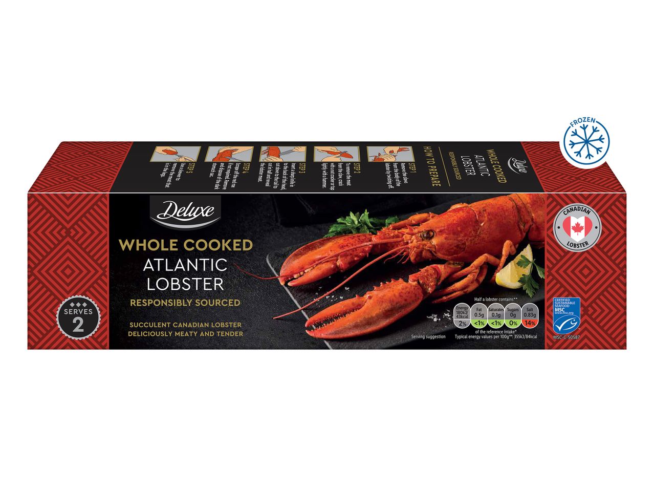 Whole Cooked Atlantic Lobster