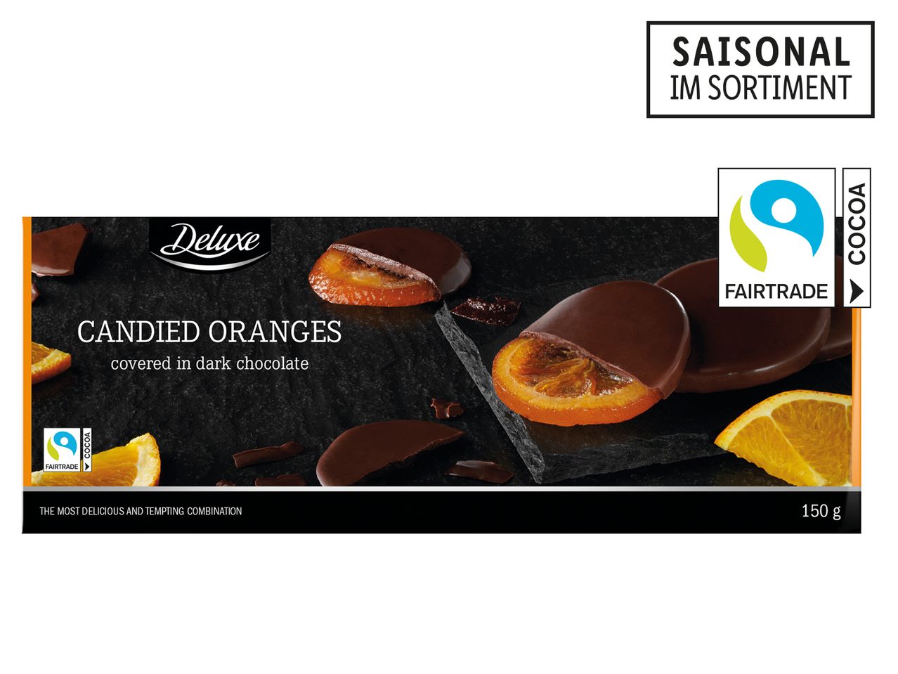 Gehe zu Vollbildansicht: Kandierte Orangen mit dunkler Schokolade - Bild 1