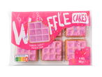 Roze wafeltaartjes met frambozensmaak, Nutri-Score E, 6 stuks, 195g.