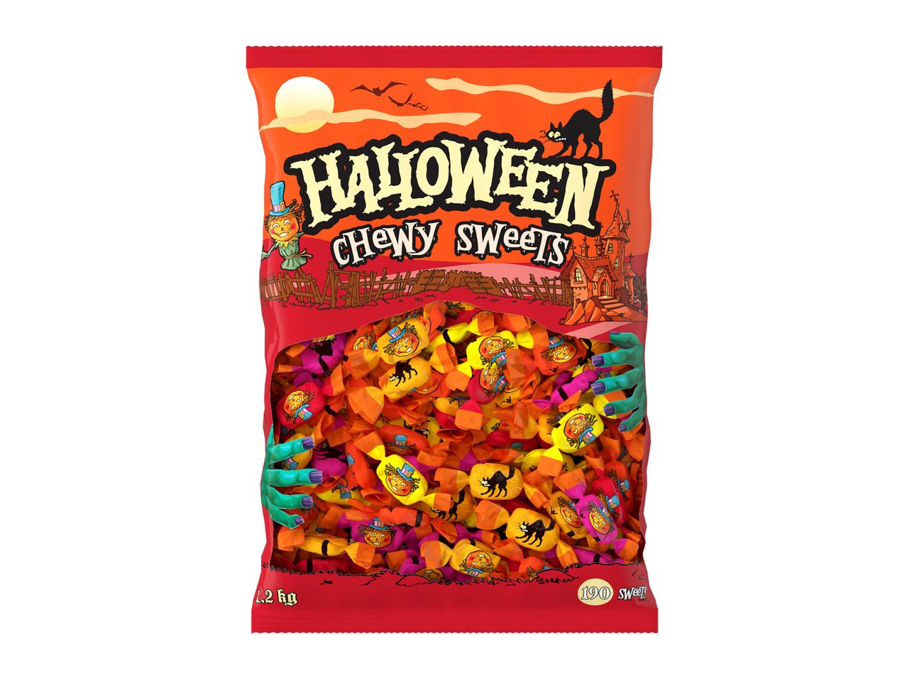 Lidl HALLOWEEN Chewy Sweets 1.2kg - Lidl plus price