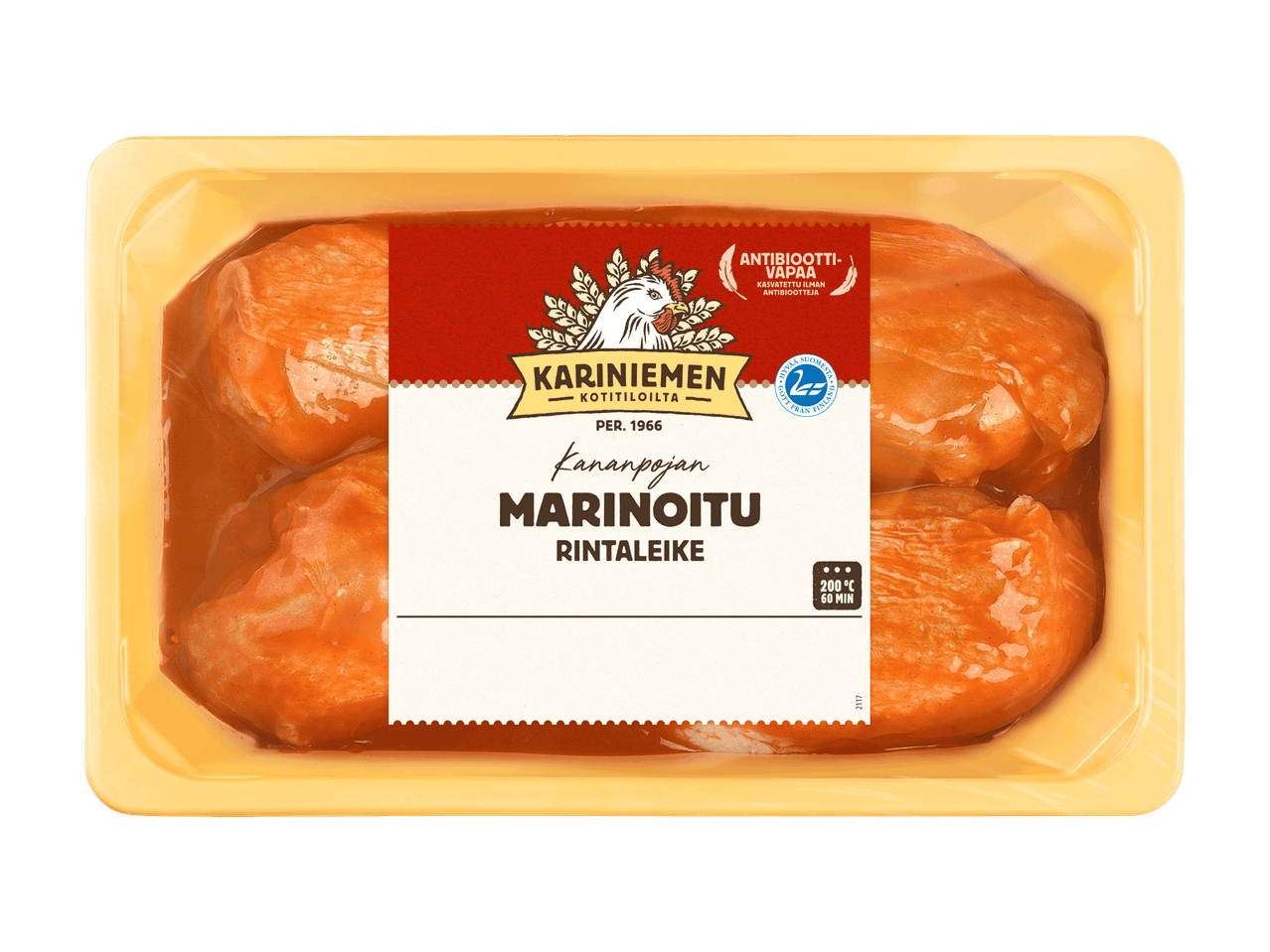 Marinoitua Kariniemen kananrintafileetä, antibioottivapaa