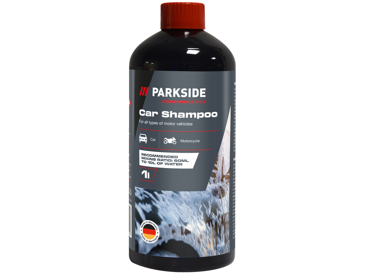 Σαμπουάν Parkside Performance για αυτοκίνητα και μοτοσικλέτες.