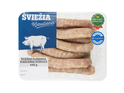 Šviežios kiaulienos dešrelės