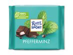 Mørk chokolade med mintfyld og friske mynteblade, 100% certificeret bæredygtig kakao.