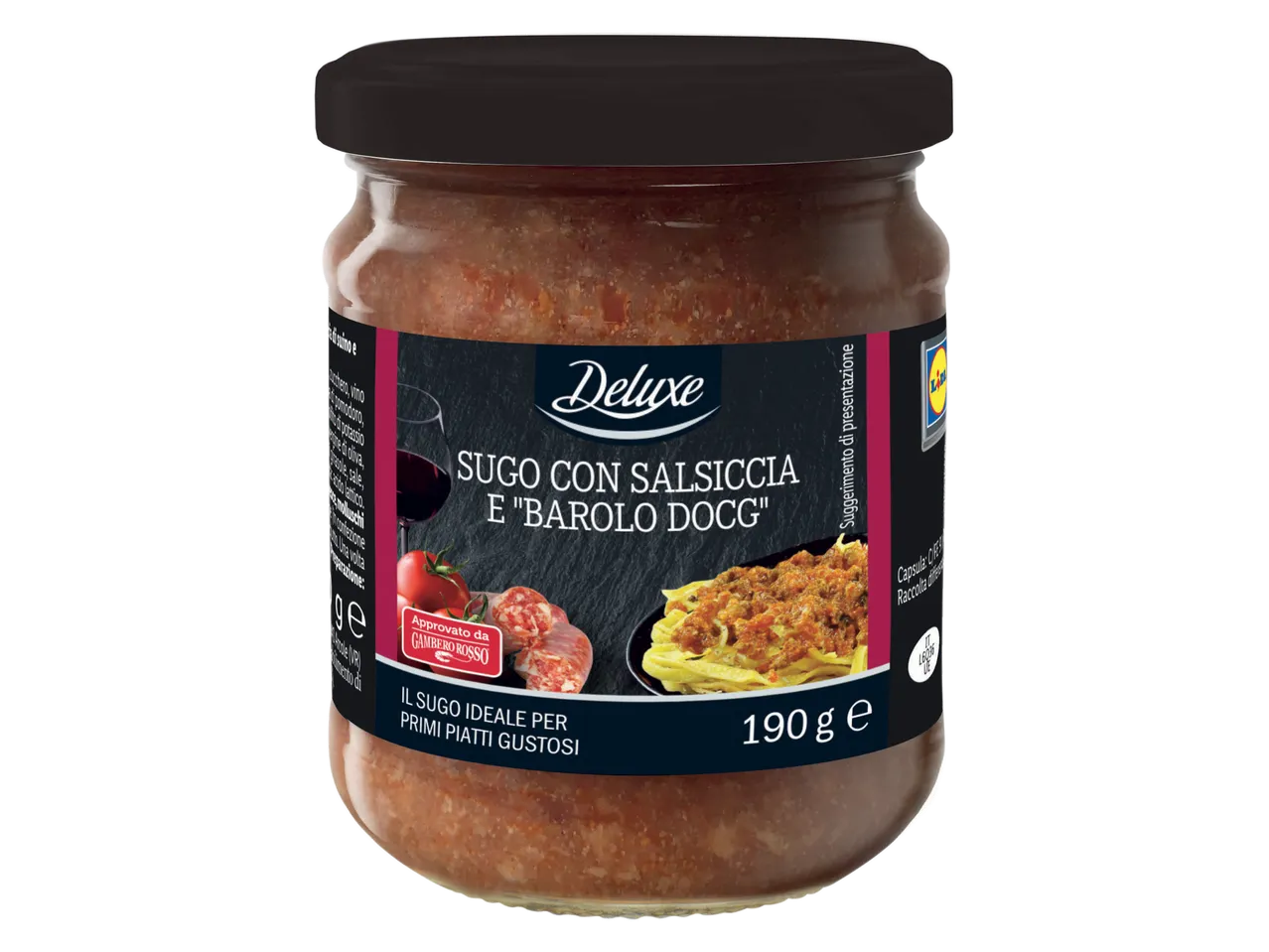 Sugo con salsiccia e "Barolo DOCG"