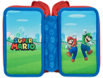 Double Super Mario pencil case featuring Mario and Luigi.