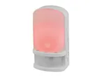 White night light with a red glow and a motion sensor at the bottom.
