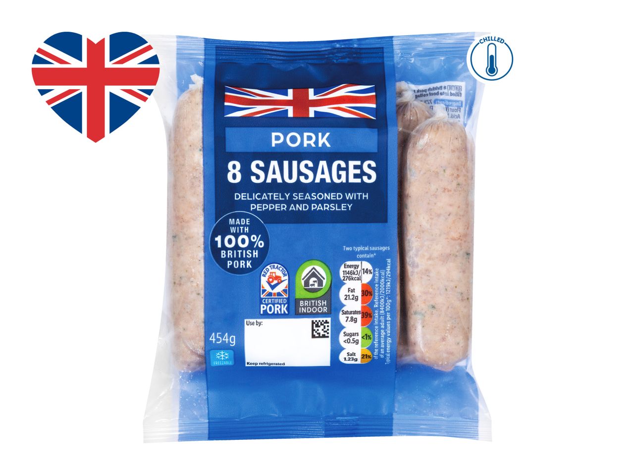 8 British Pork Sausages