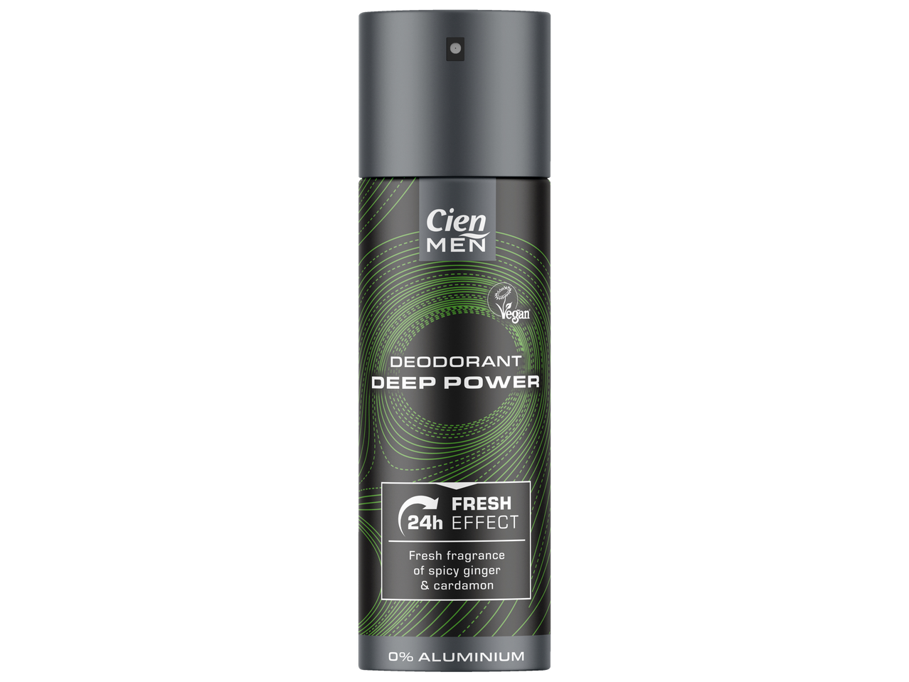 Deodorant spray Cien Men Deep Power, vegan, efect 24h.