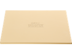 Grillmeister Pizza Stone, a rectangular beige pizza stone with the brand name embossed.