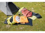 Tent, Crivit animal-print sleeping bags and mats: kids' camping gear.
