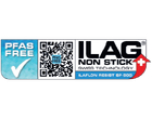 Etichetta PFAS FREE, ILAG Non-Stick, Tecnologia Svizzera, ILAFLON RESIST SP-500.