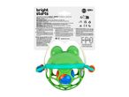 Bright Starts Oball Shaker toy with product information and branding.
