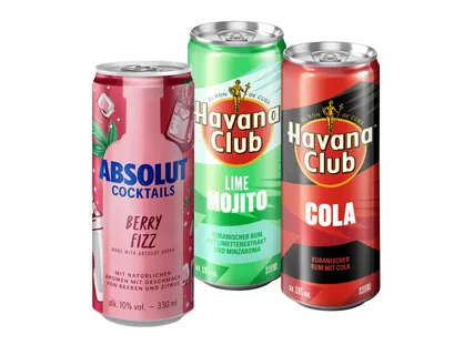 Absolut/Havana/Malibu to Go