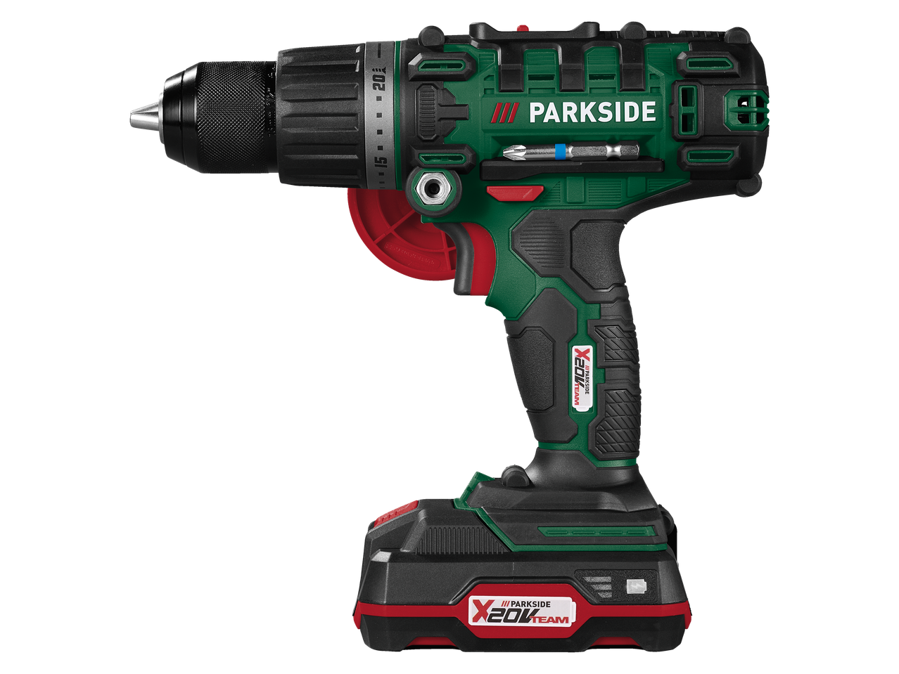 Parafusadeira/Furadeira Parkside X20V Team com bateria.