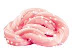 Pink slime toy with white sprinkles.