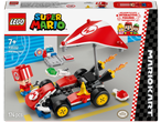 LEGO Super Mario Standard Kart set with Toad figure, kart, and pit stop accessories, 174 pieces.