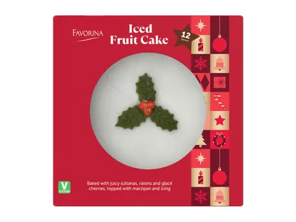 Top Iced Christmas Cake