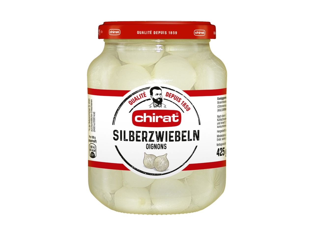 Ein Glas Chirat Sauerkraut Salat.