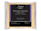 Pakendatud plokk English Vintage Cheddar juustu, 250g